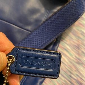 COACH PENELOPE Blue Leather Hobo F16535